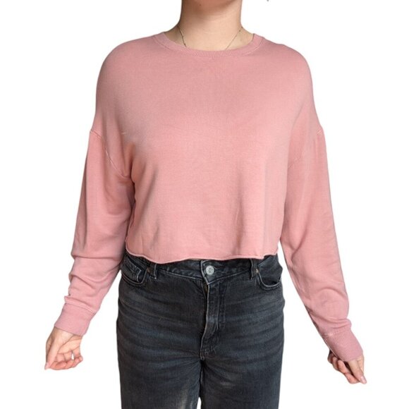 Garage Pink Soft Long Sleeve Top Women Size Medium - Picture 1 of 12
